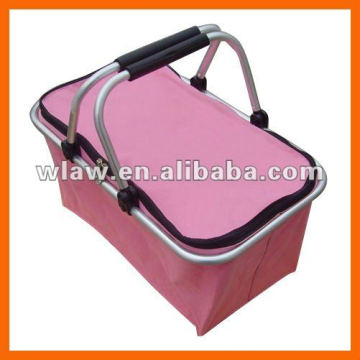 Cesta plegable de compras de tela